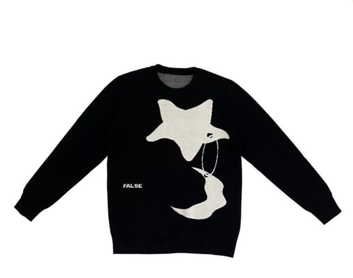 False Black Logo Sweatshirt