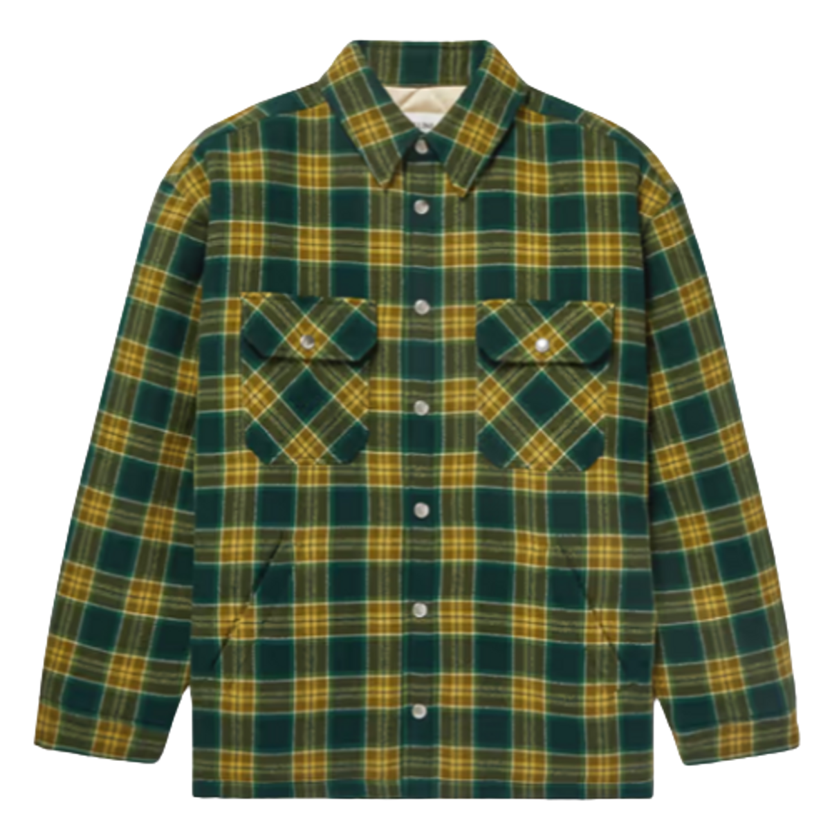 CELINE 21AW Checked Wool Loose Shirts CELINE Logo-Print Cotton