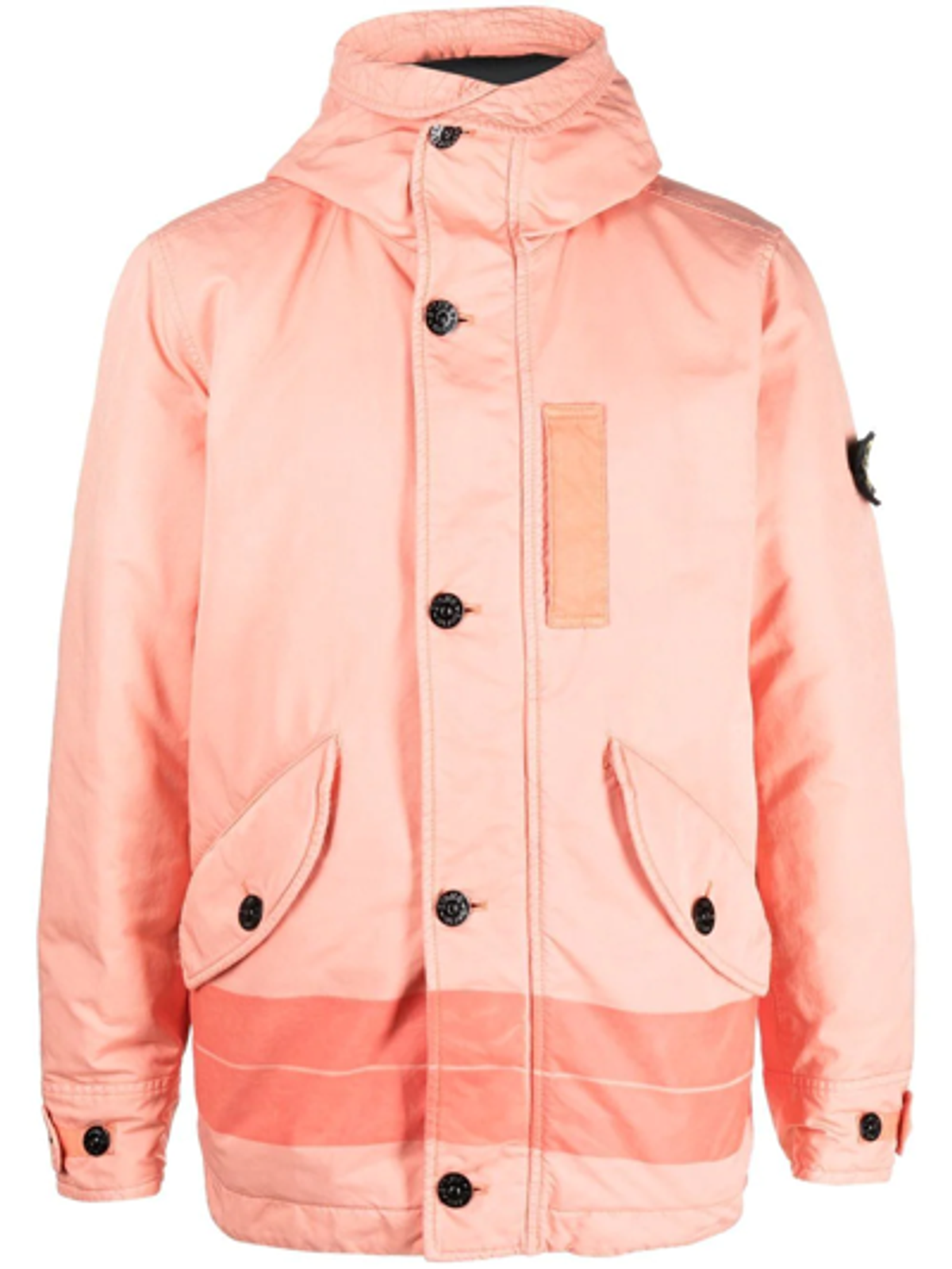 Stone Island Logo Patch Button Fastening Jacket