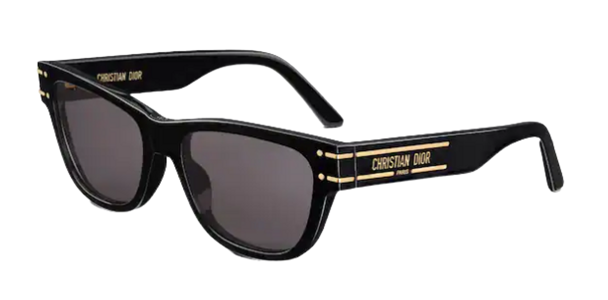 Dior Black Rectangular Sunglasses