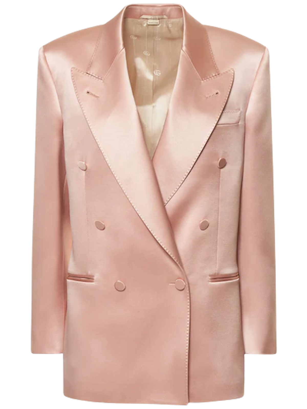 Gucci Silk Blend Satin Classic Jacket