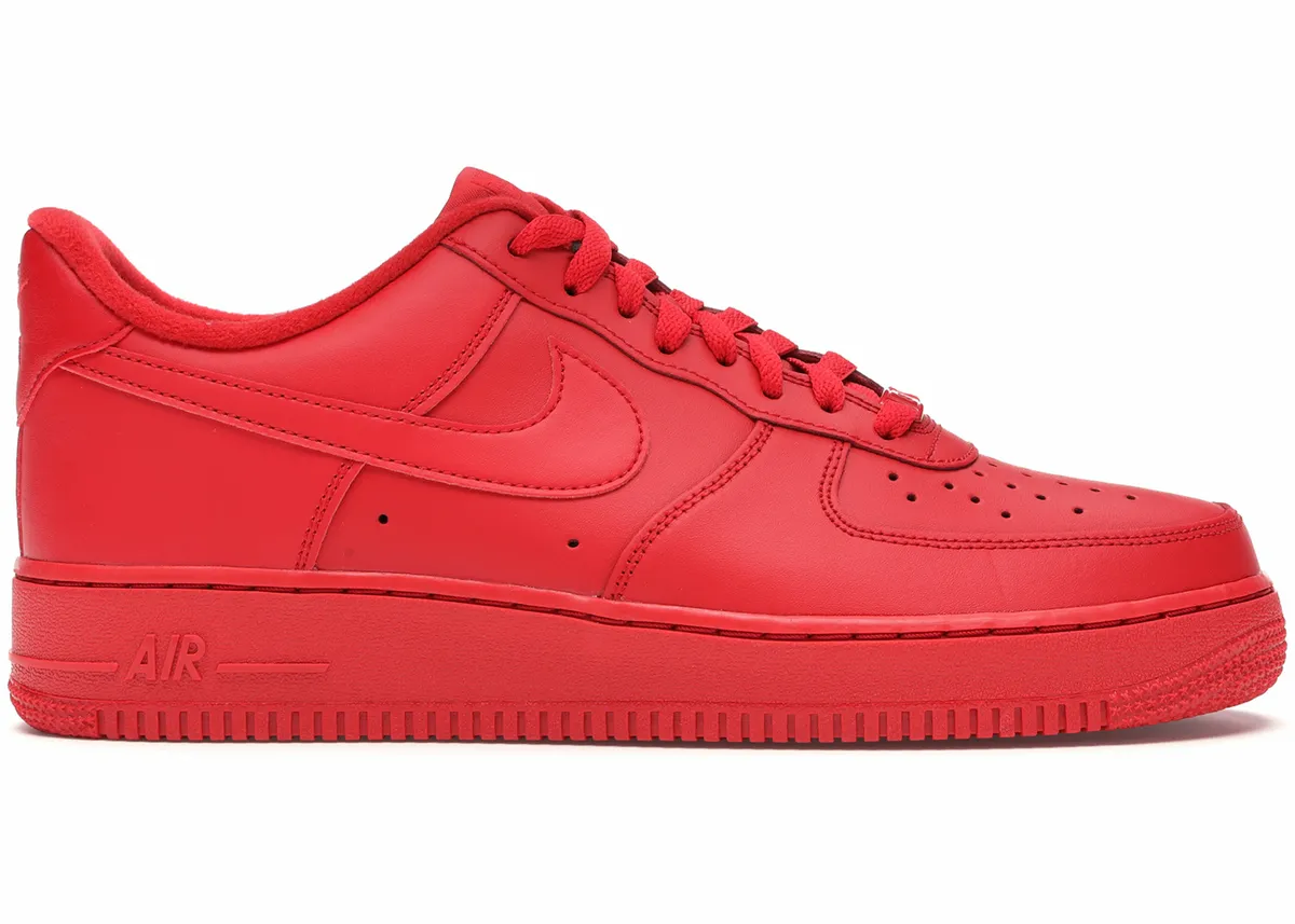 Nike Air Force 1 Low Triple Red Sneakers