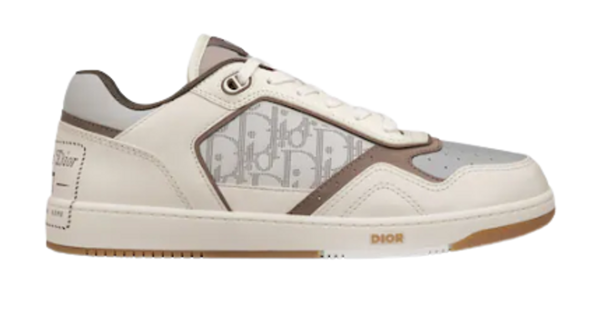 Dior Cream And Greige B27 Low-Top Sneakers
