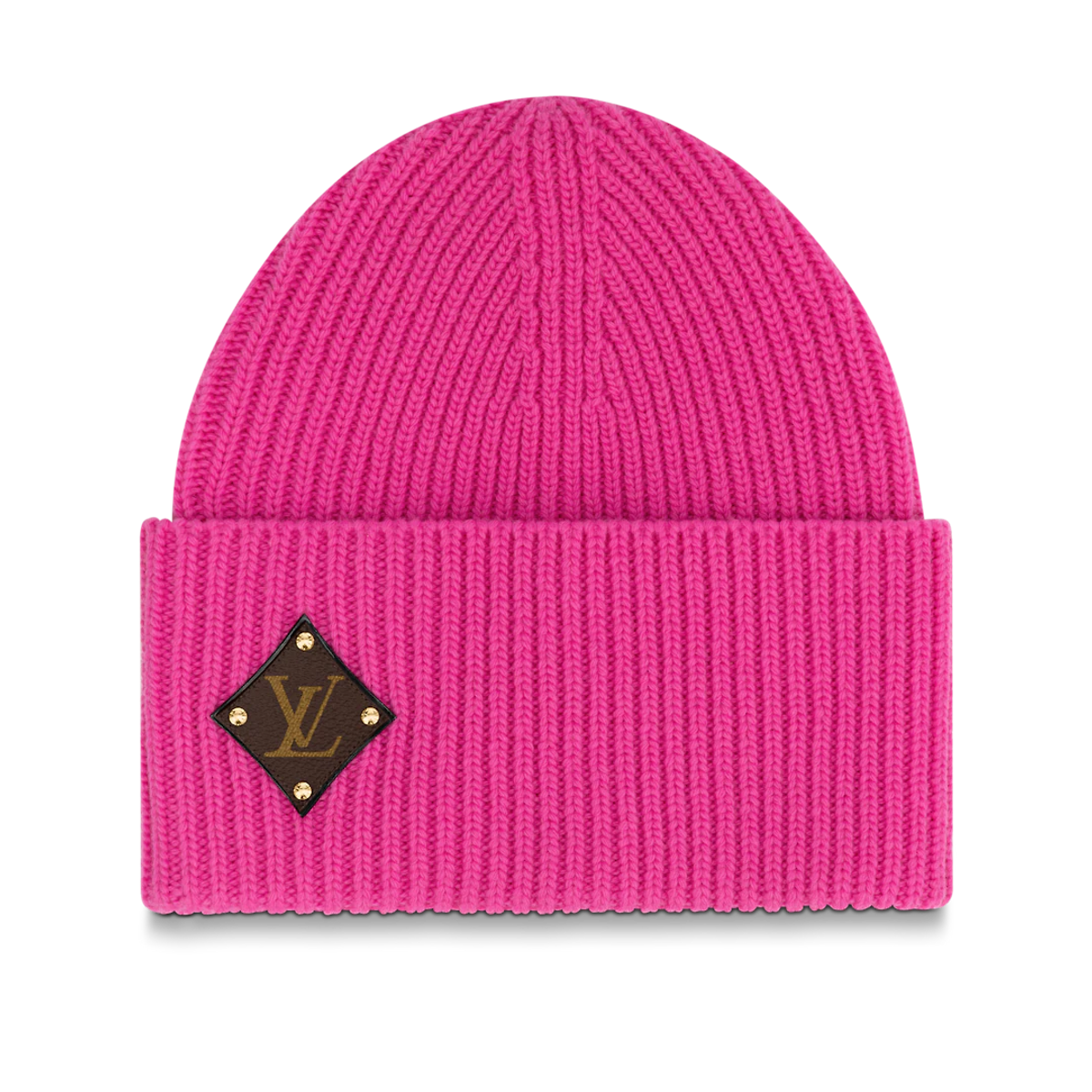 Louis Vuitton Neon Pink Lv Beanie Hat