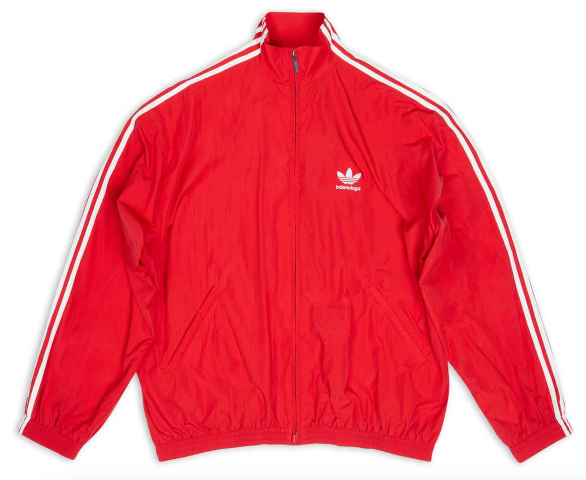 Adidas × Balenciaga Red Light Nylon Tracksuit Jacket