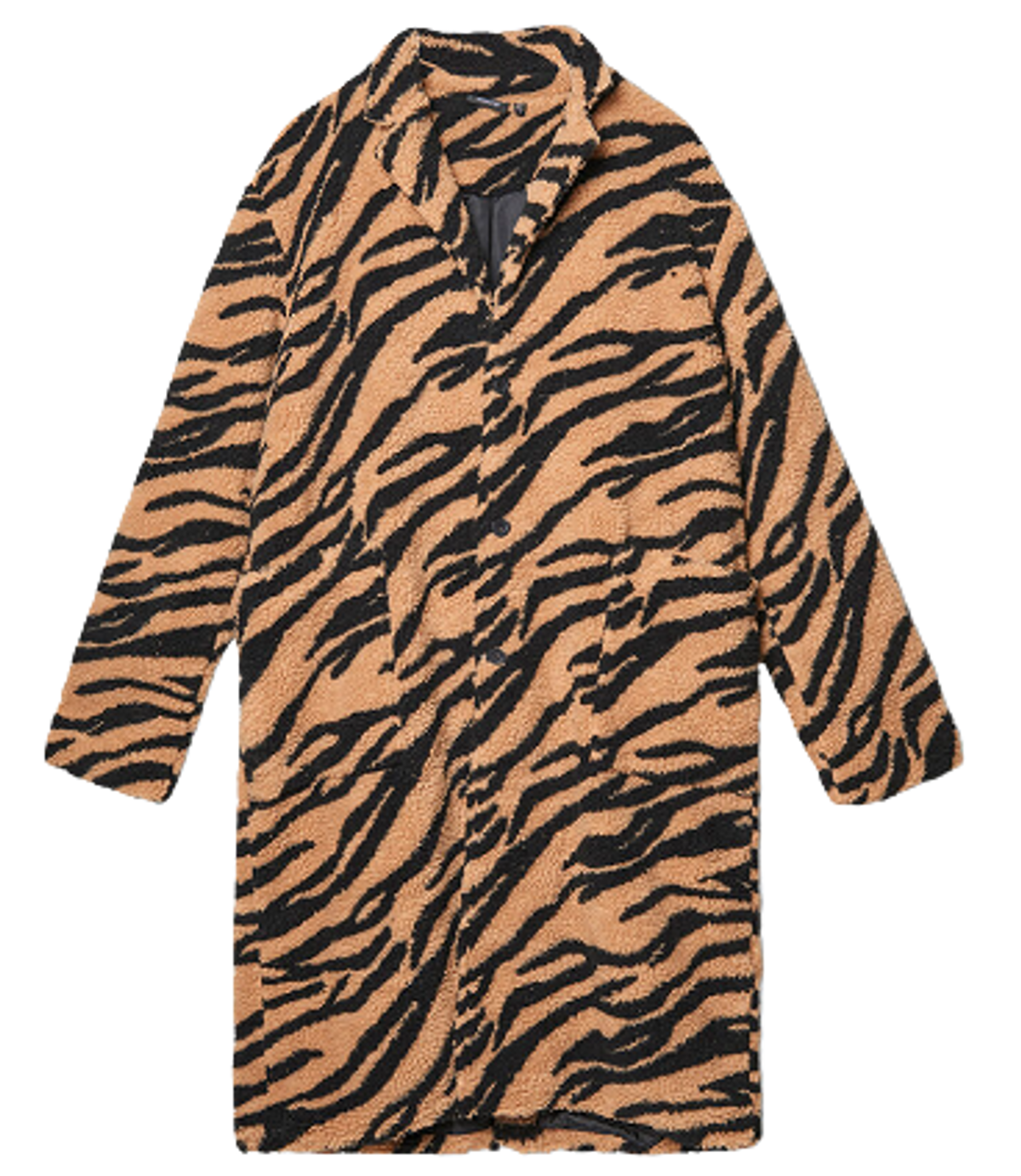 WESC Tiger Sherpa Long Overcoat