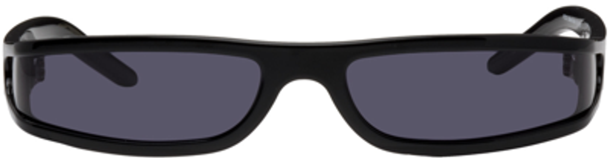 Rick Owens Black & Blue Fog Sunglasses