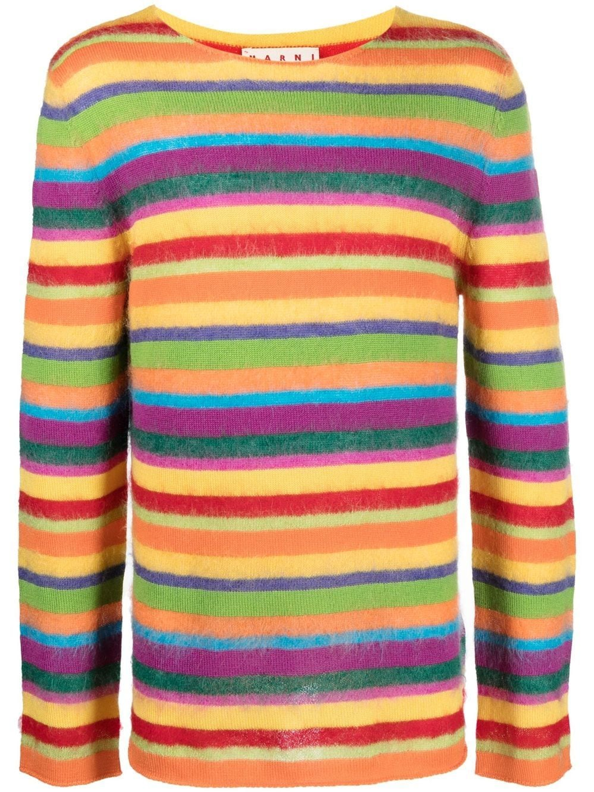 Marni Multicolor Striped Light-Wool Sweater