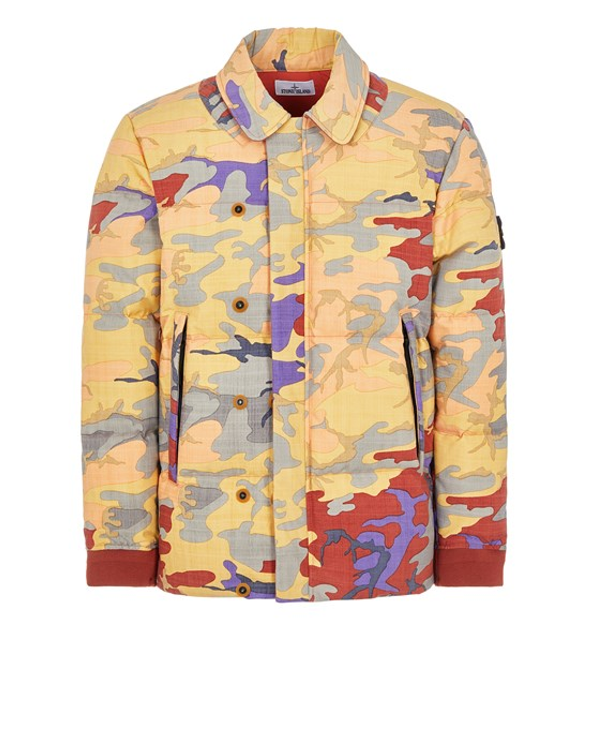 Stone Island Camo Ripstop Nylon Down Jacket