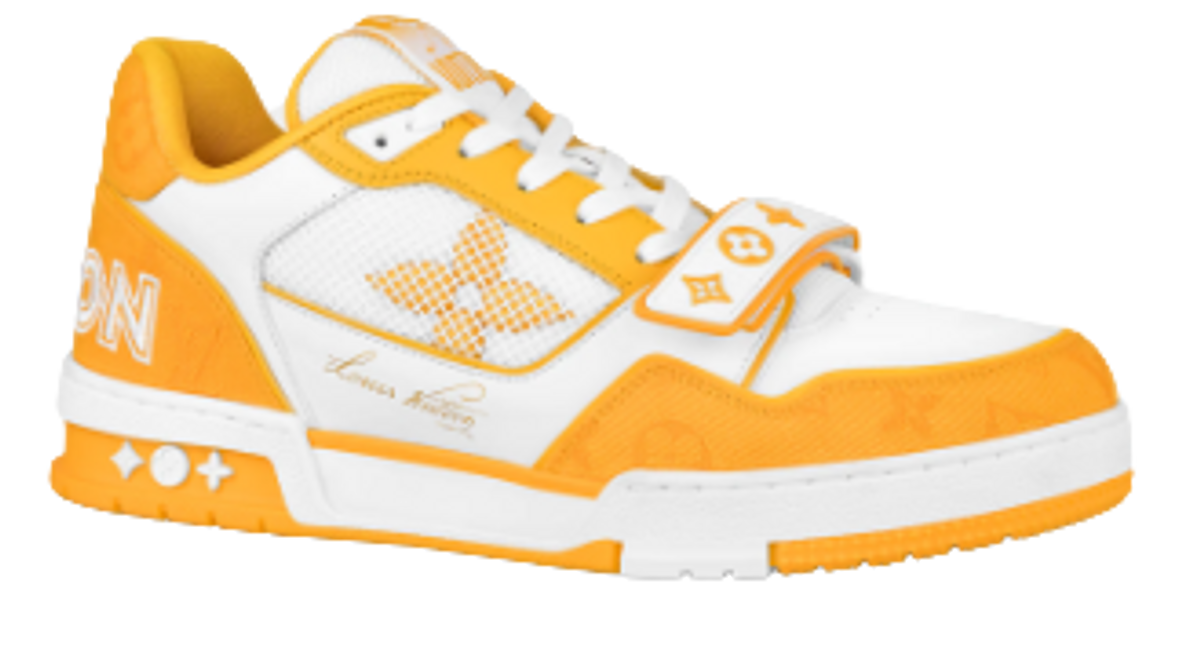 Louis Vuitton Yellow Trainer Sneakers