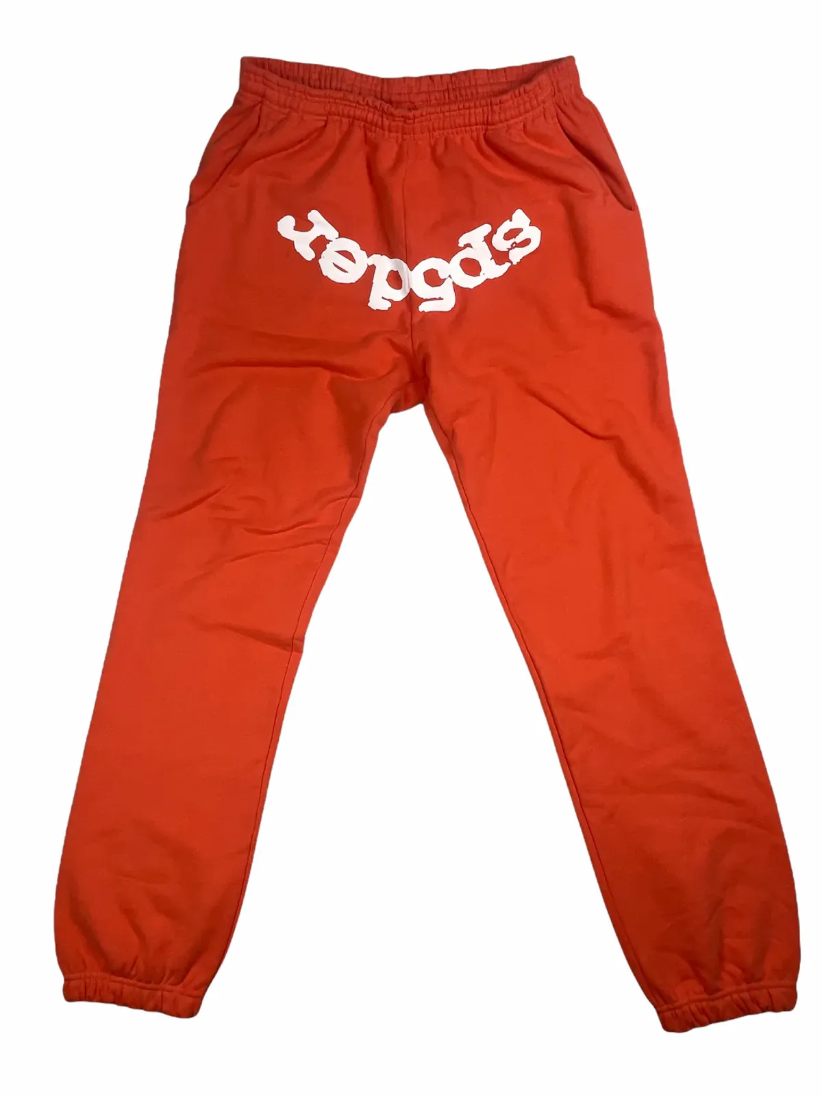 Spider Worldwide Orange Logo Sweatpants