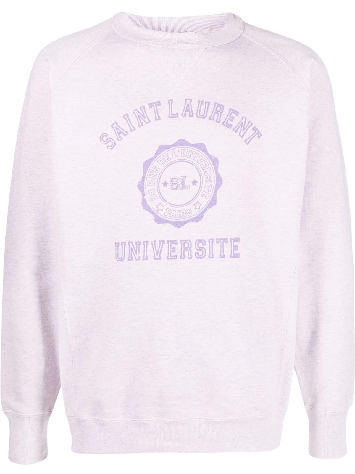 Saint Laurent Purple Crew Neck Sweatshirt