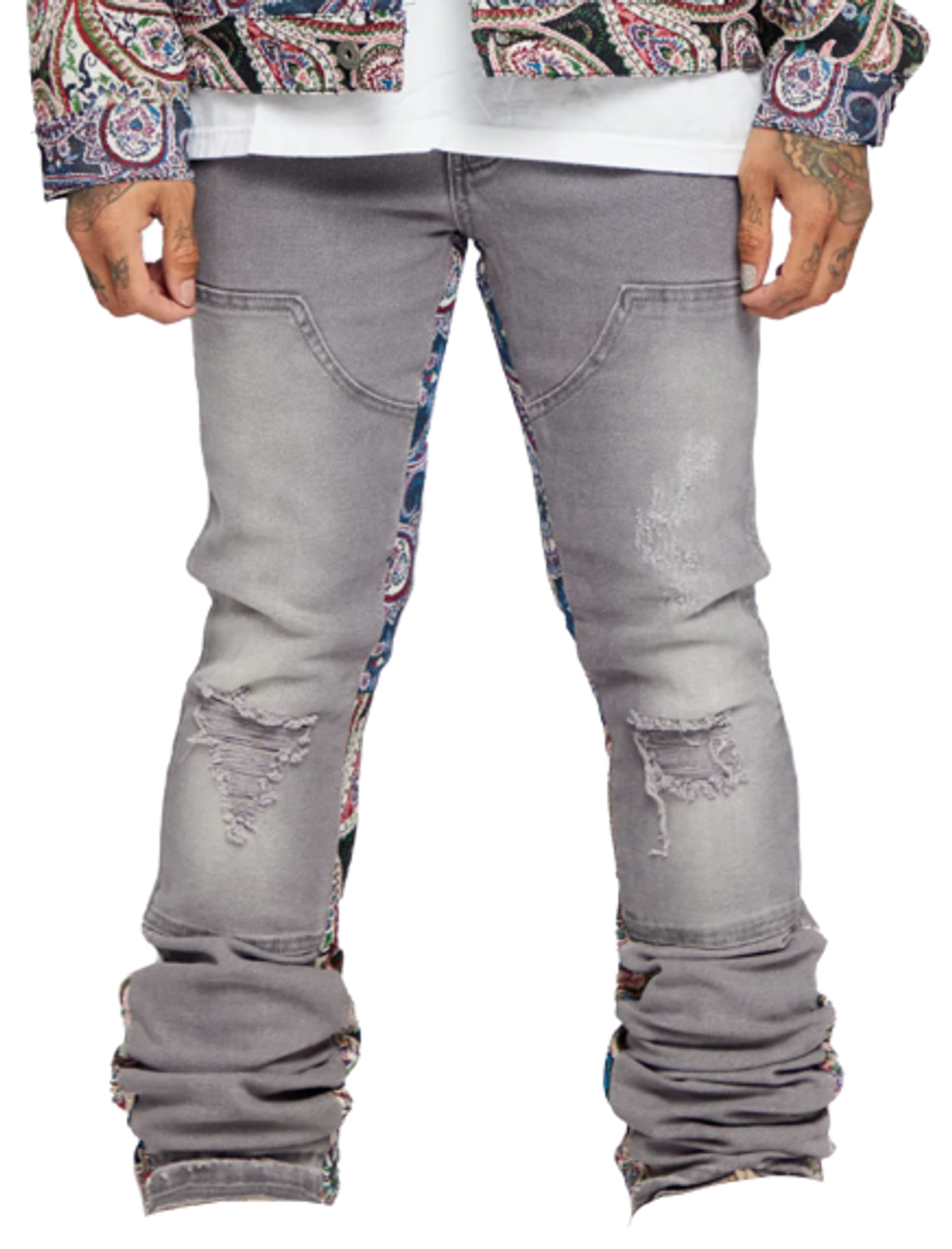 Valabasas Stacked Alpha Grey Multi Jeans