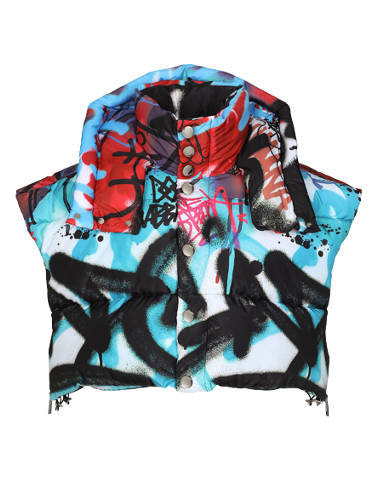 Dolce & Gabbana Spray-paint Graffit Sleeveless Jacket