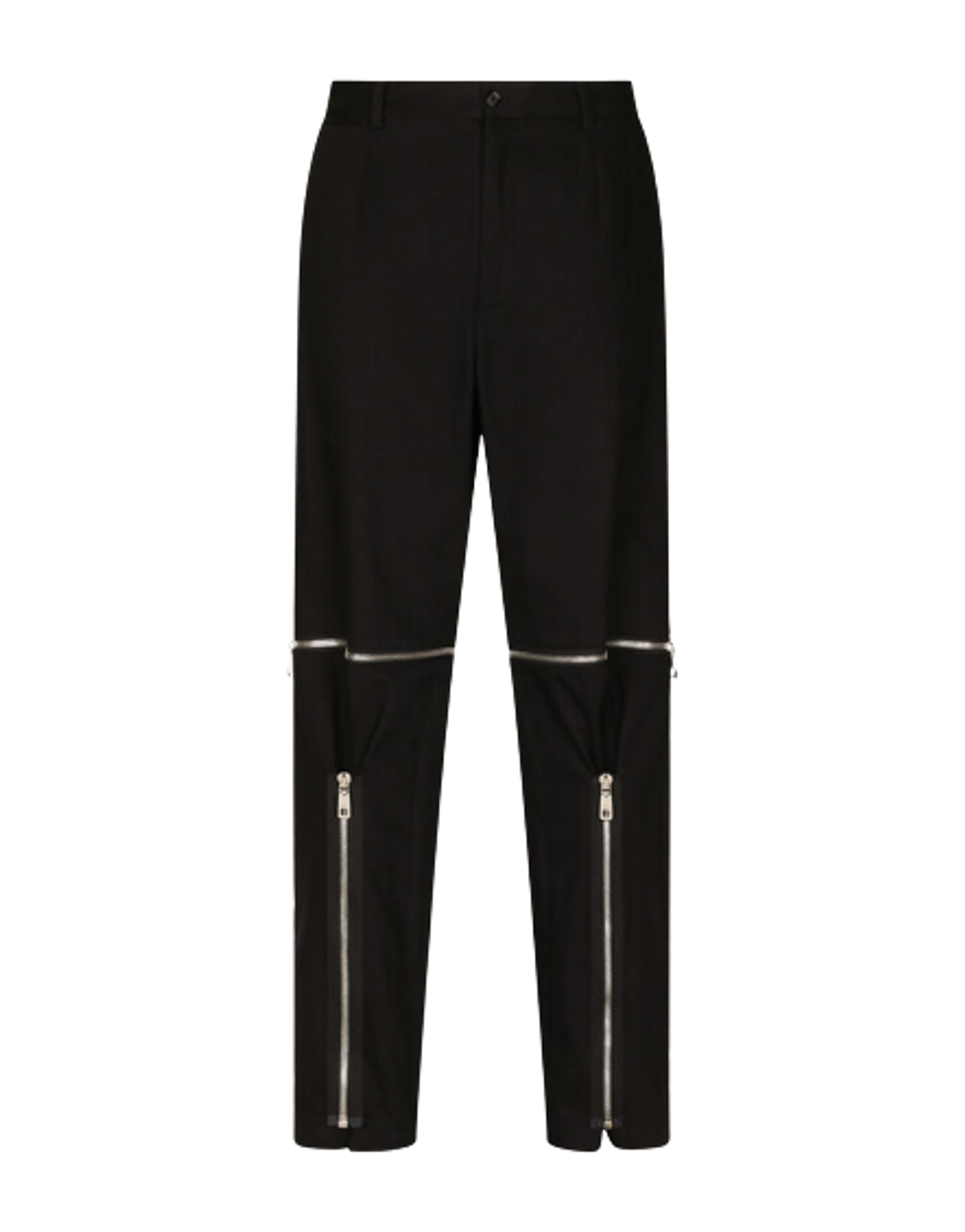 Dolce & Gabbana Black Cotton Drill Pants