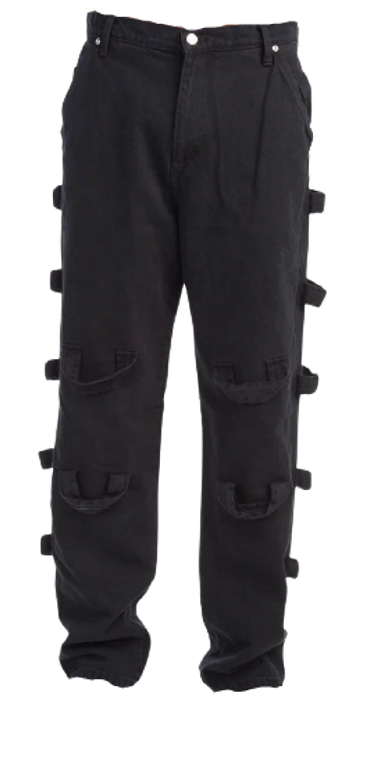 Foo and Foo Black Multi Loop Jeans