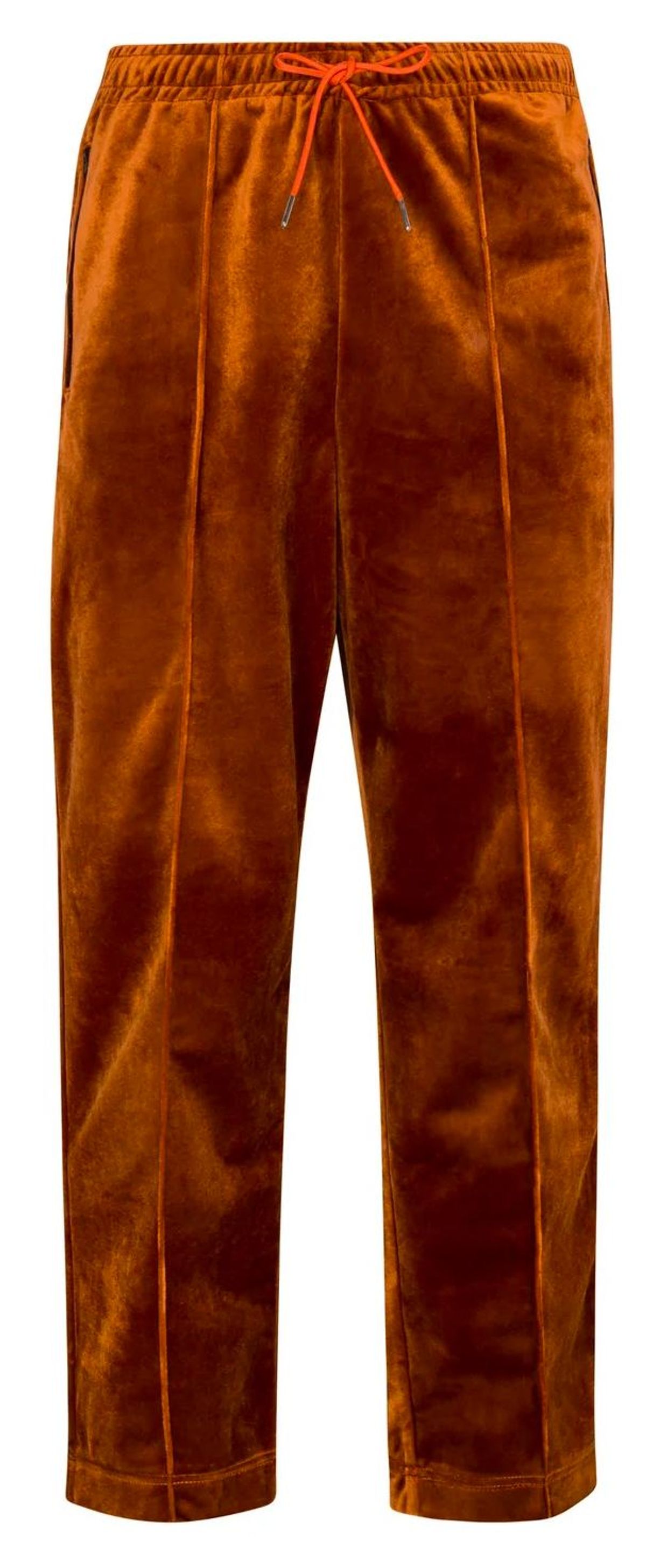 Pierre Blanc Rustic Orange Velvet Lounge Pants