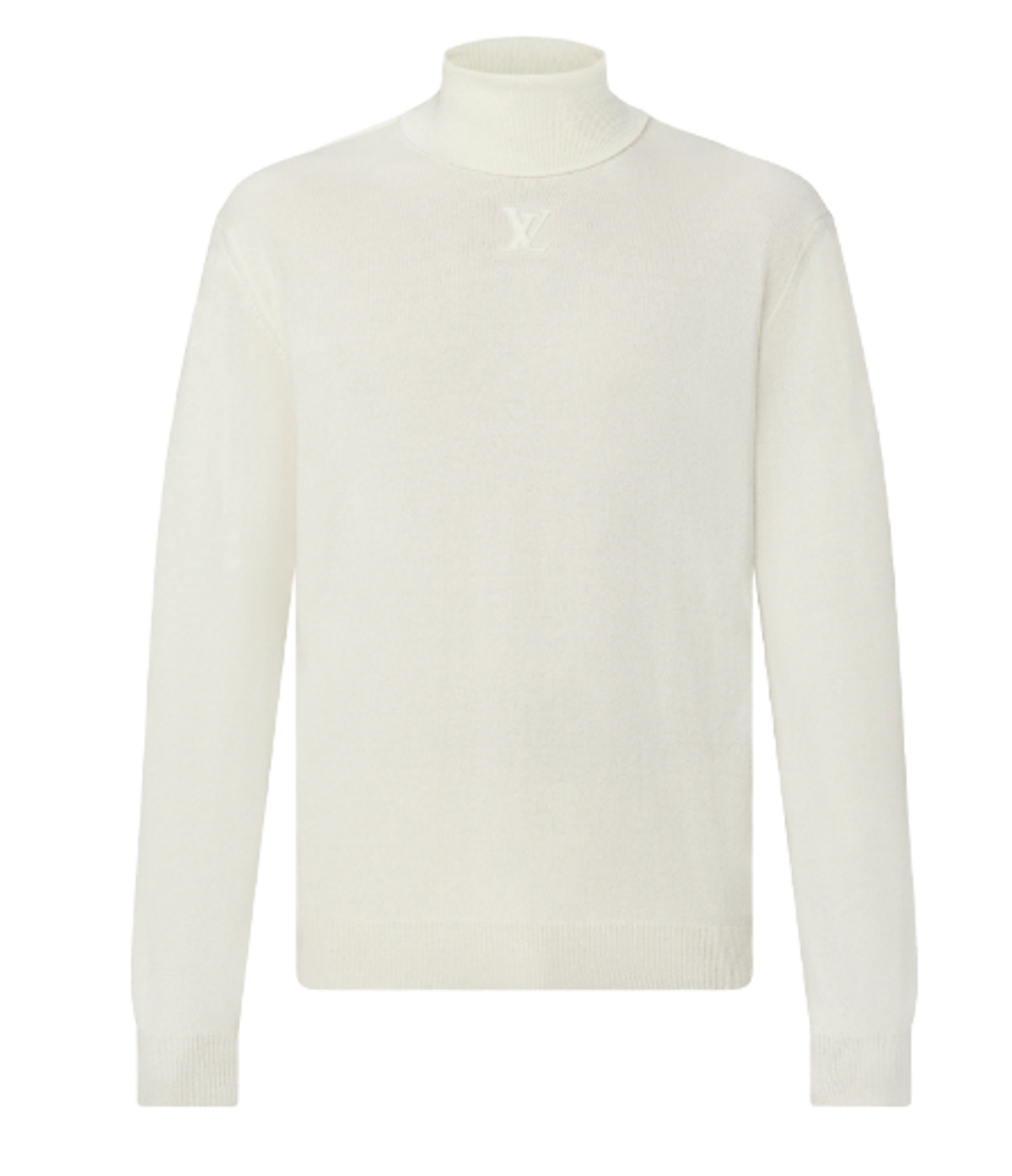 Louis Vuitton Embossed Blanc Lait Turtleneck