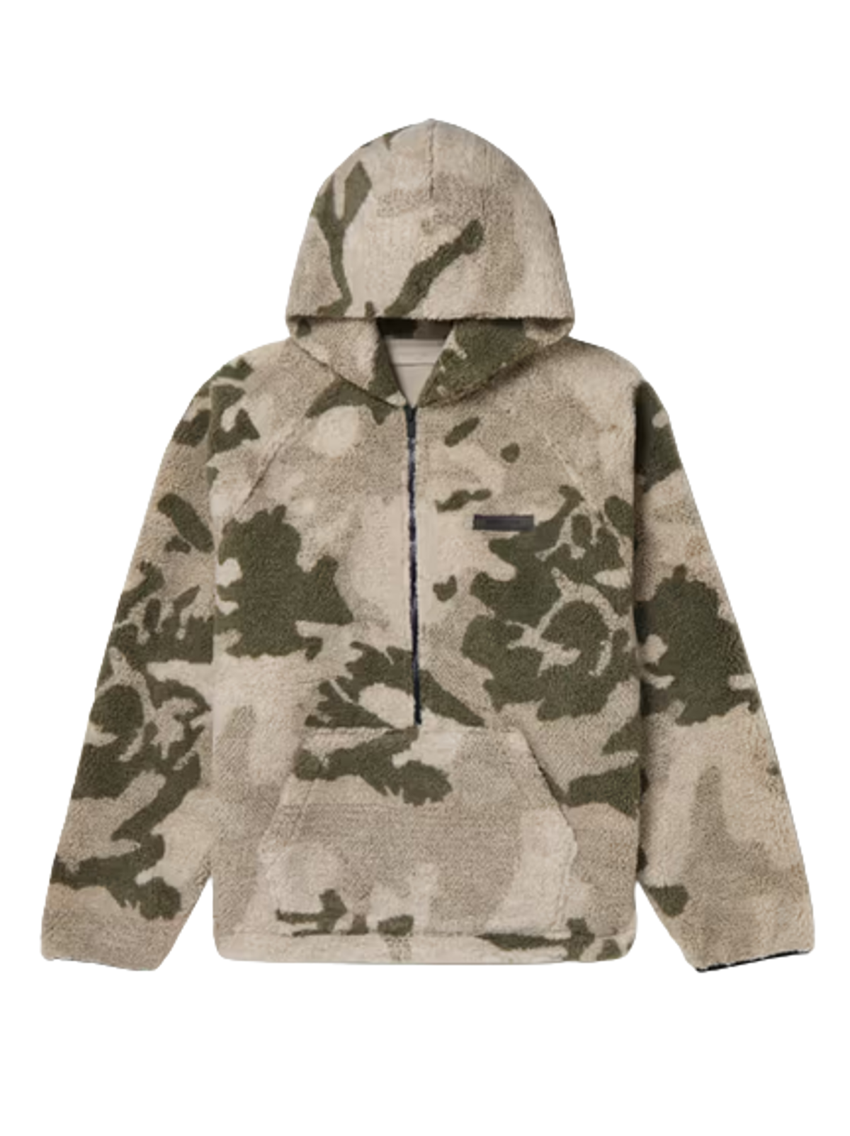 Fear of God Camouflage-Print Fleece Half-Zip Hoodie
