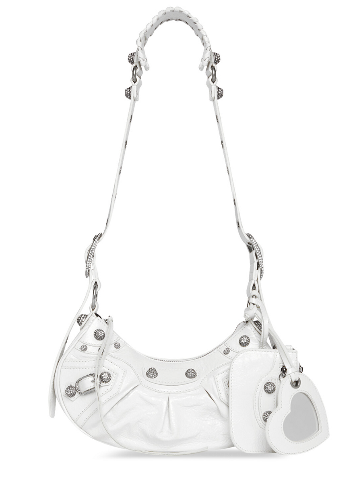 Balenciaga Le Cagole XS White Shoulder Bag