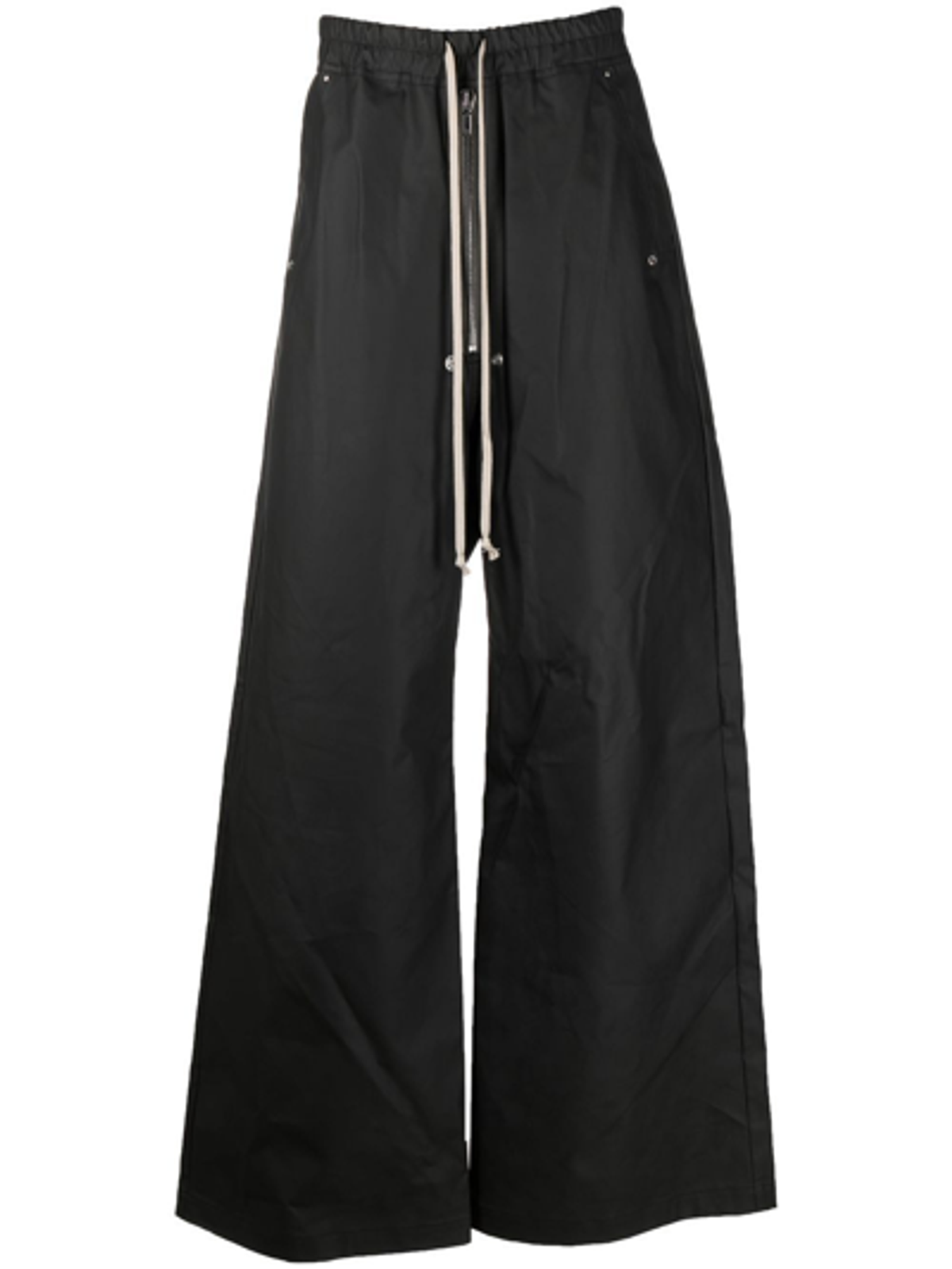 Rick Owens Black Drawstring Wide-Leg Track Pants