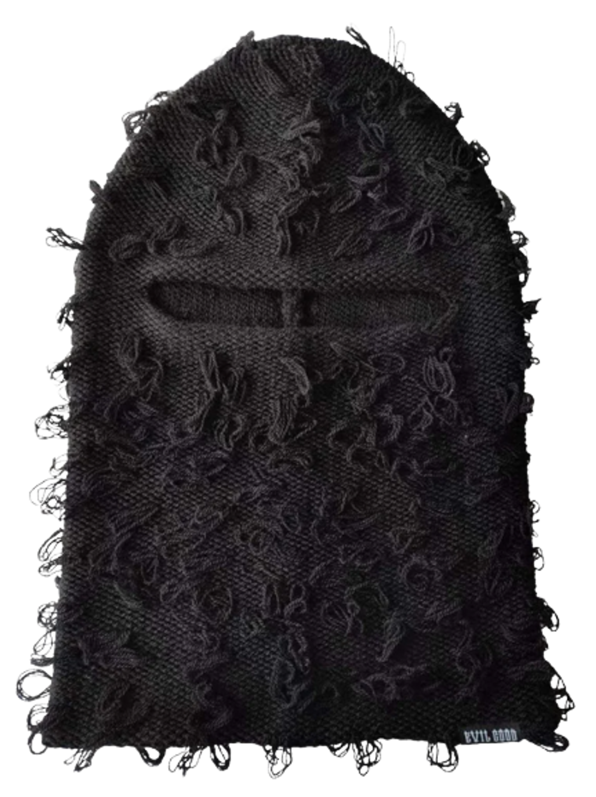 Evil Good Distresses Black Balaclava