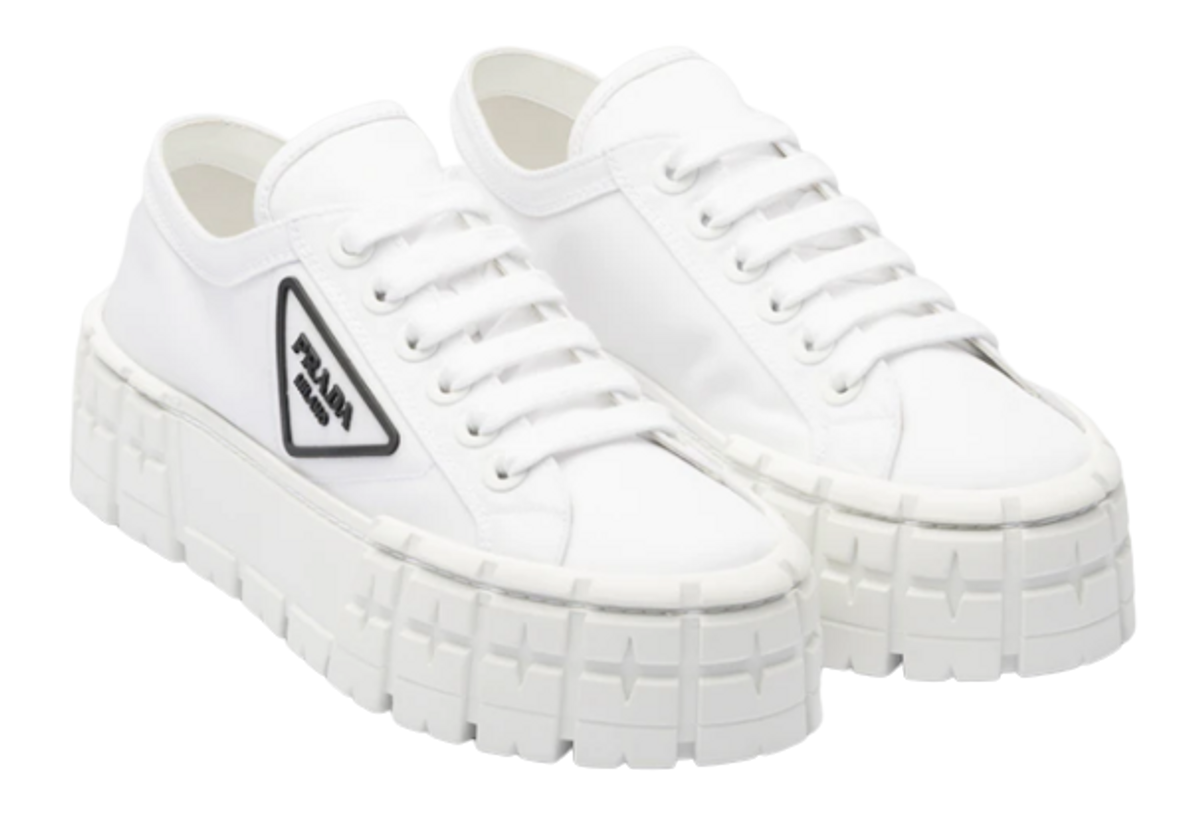 Prada Double Wheel Nylon Gabardine Sneakers