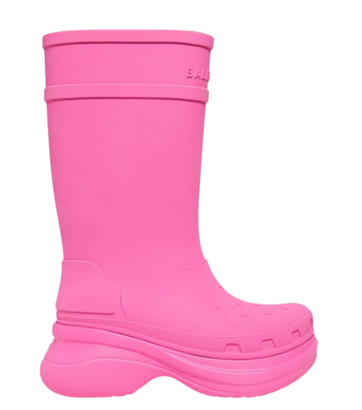 Balenciaga × Crocs Bright Pink Boots
