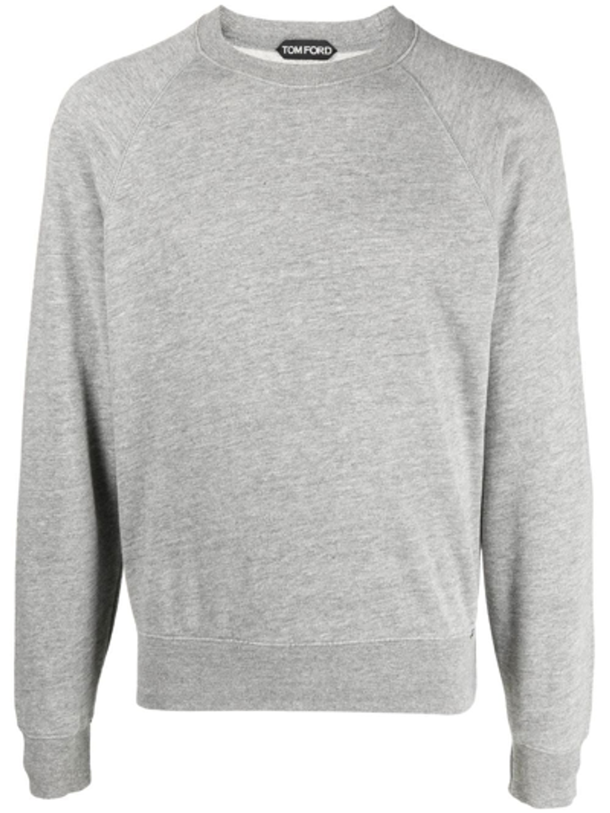 Tom Ford Fleece-lined Crew-neck Sweatshirt In Grey
