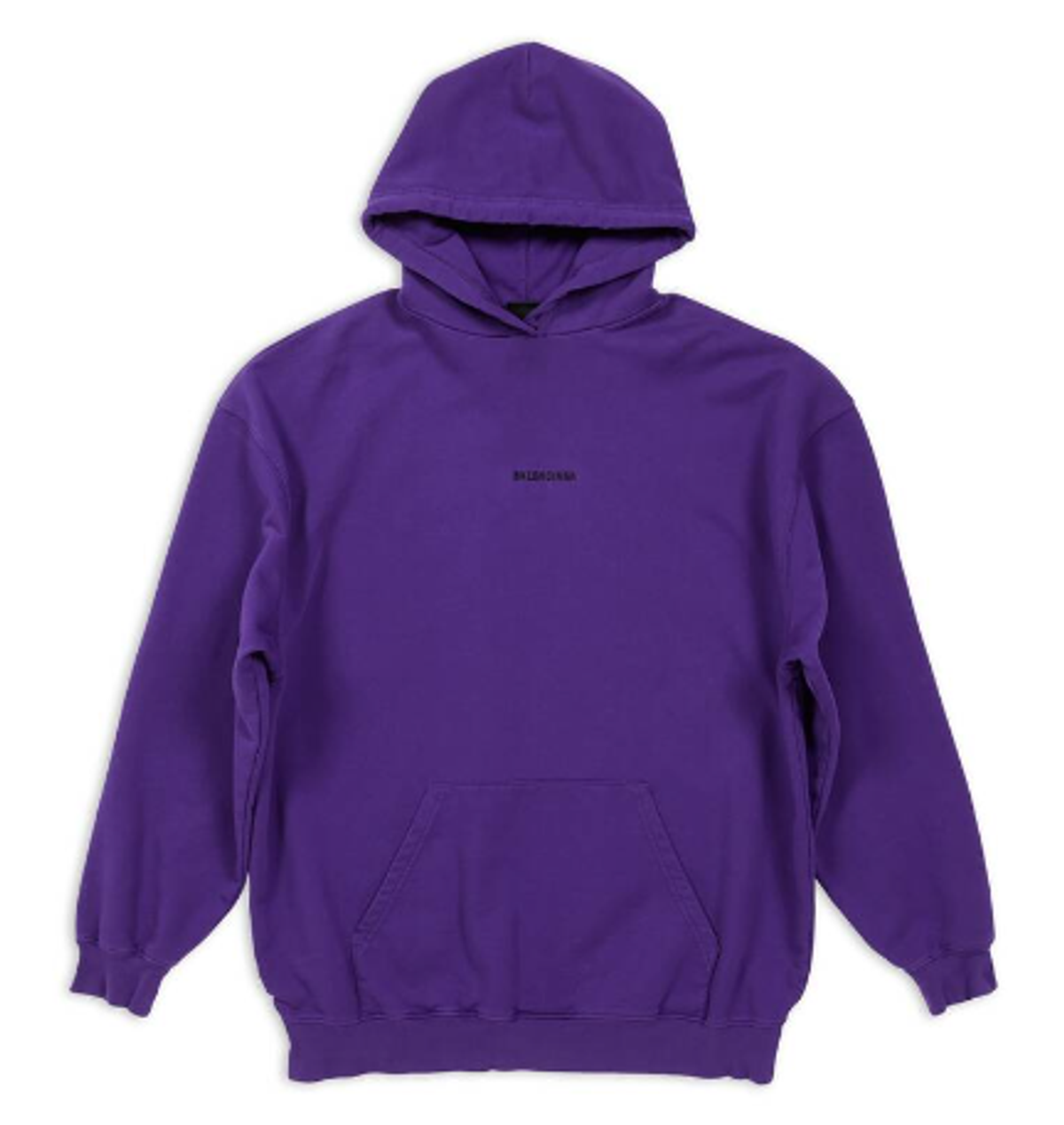 Balenciaga Purple And Blacke Medium Fit Hoodie