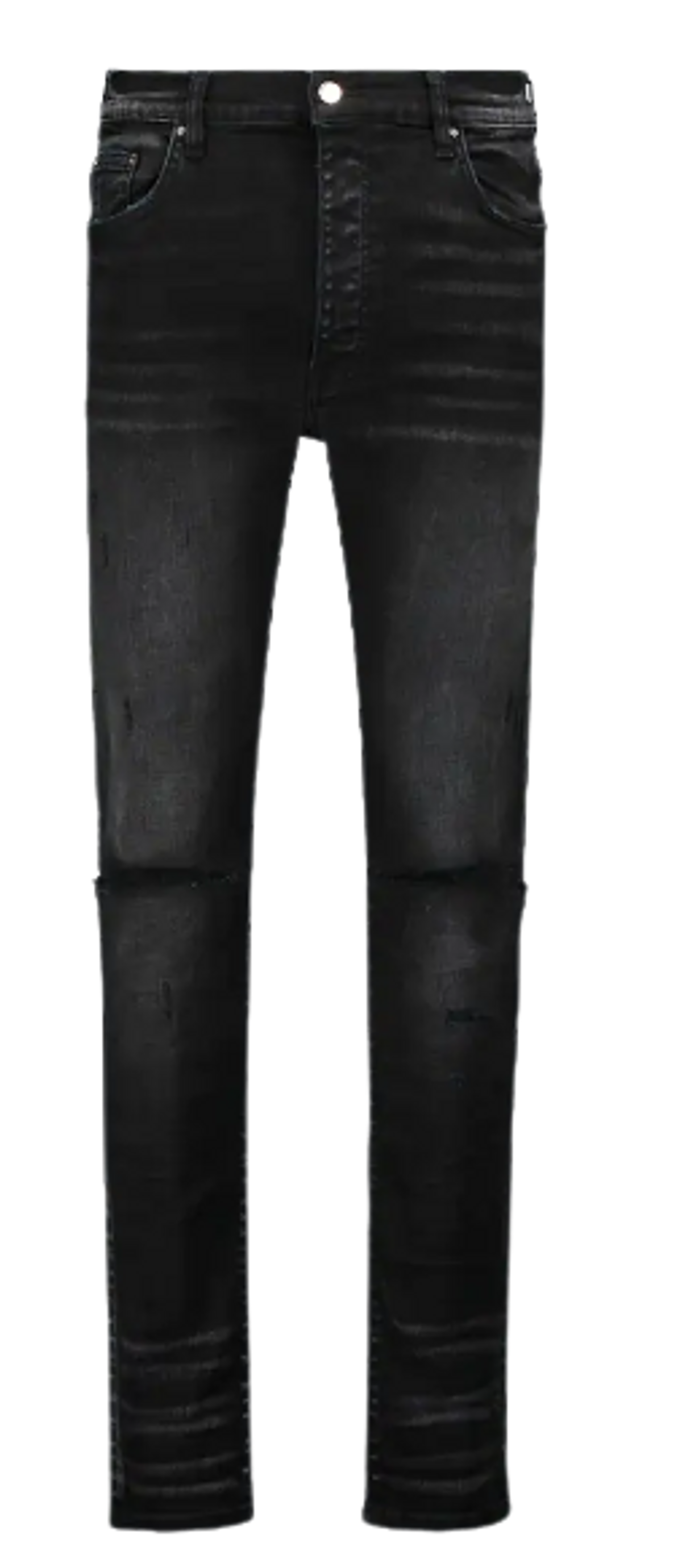 Amiri Black Faded-Effect Skinny Jeans