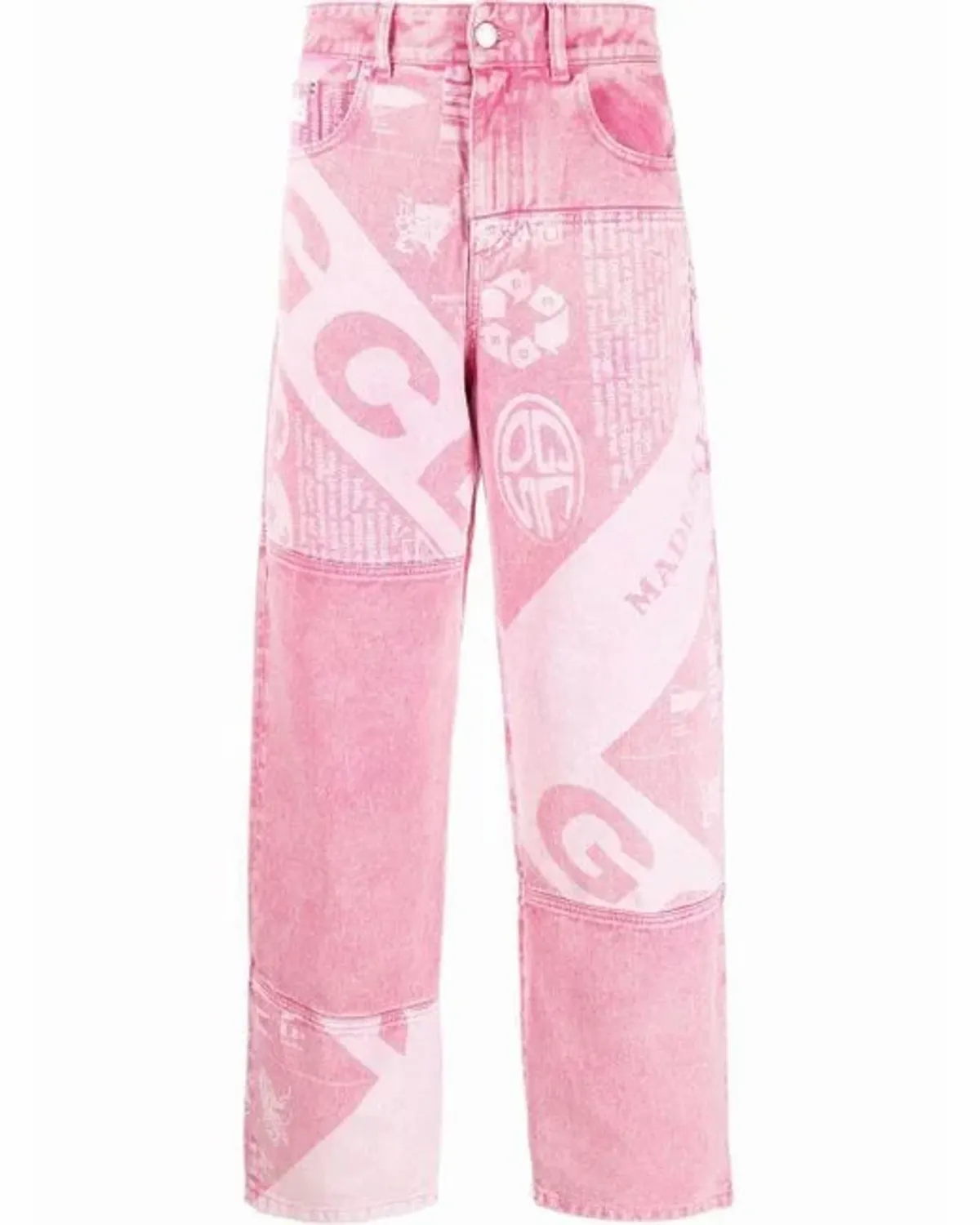 GCDS Universal Flag Bandana Print Jeans
