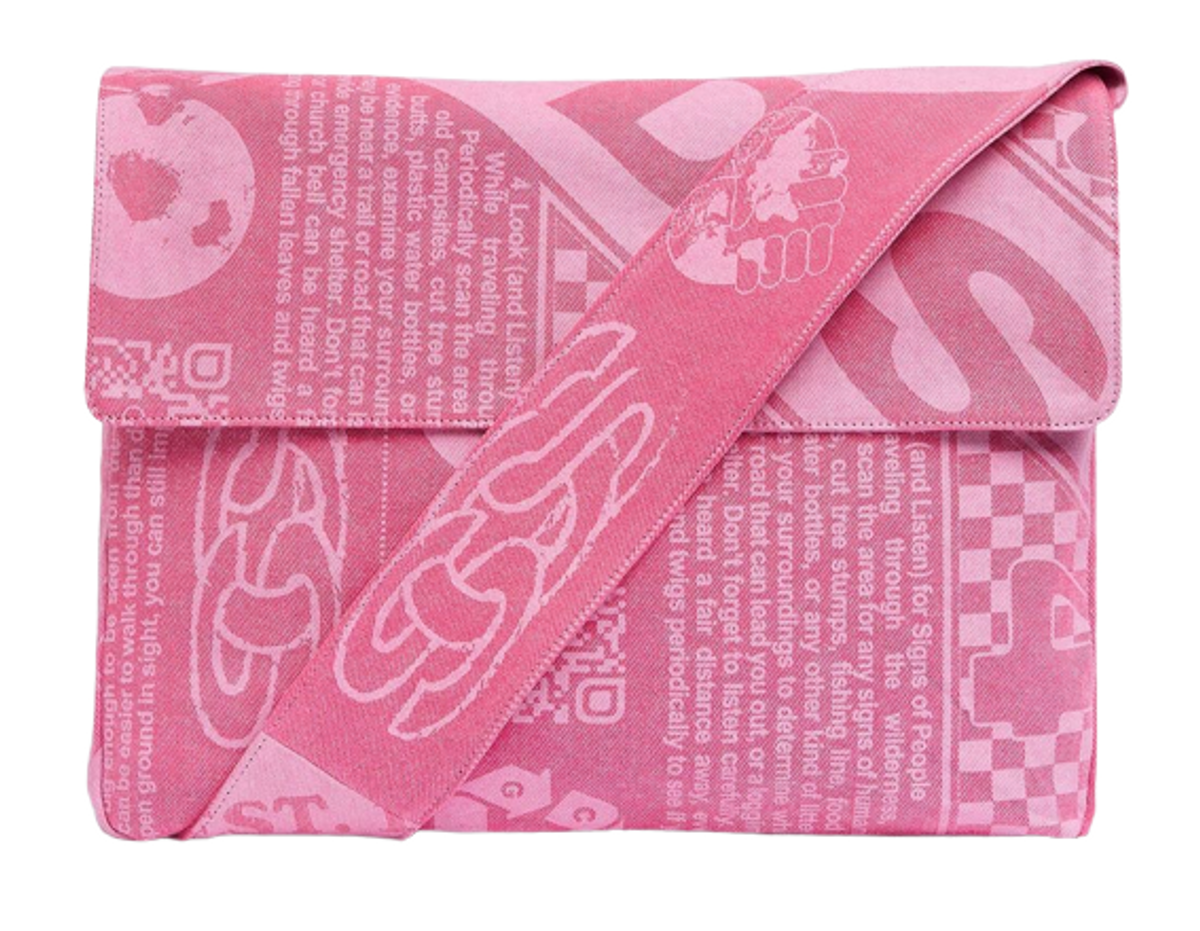 GCDS Overdyed Universal Flag Bandana Mail Bag