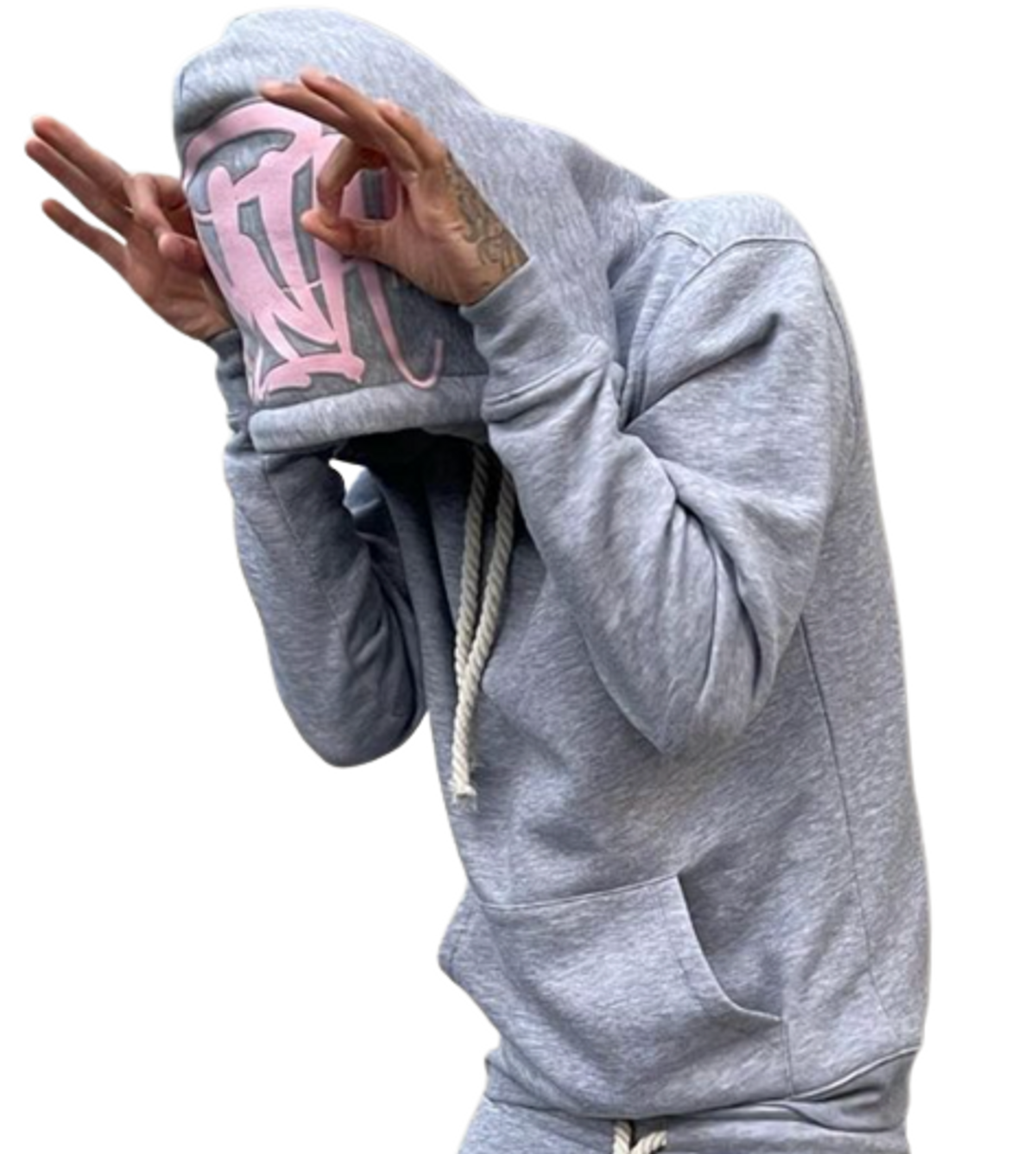 Syna World Logo Grey Hoodie | WHAT'S ON THE STAR?
