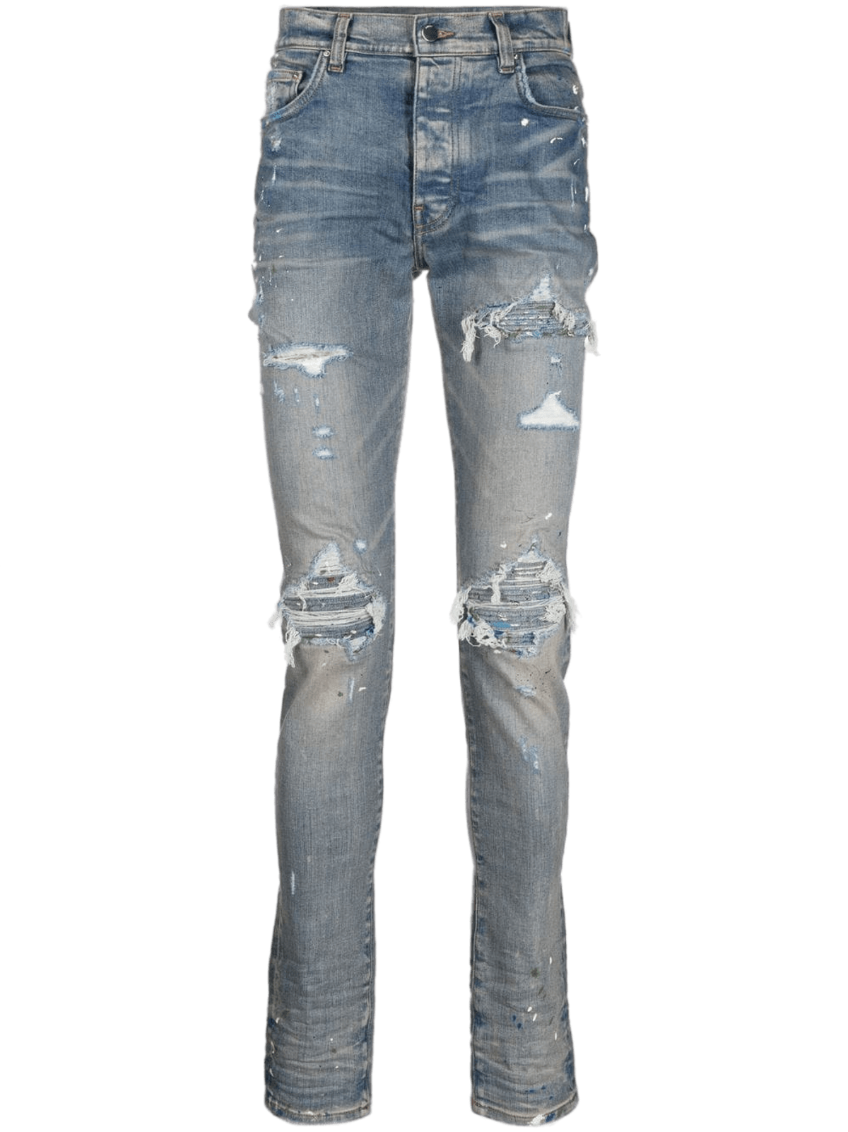 Amiri Mx1 Paint Splatter Denim Cotton Jeans