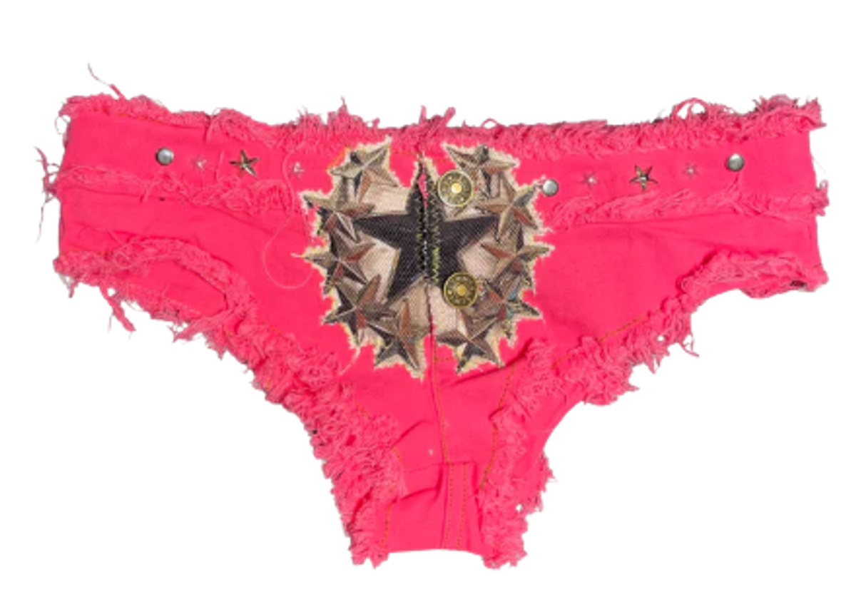 Left Hand LA Pink Buckle Pink Booty Shorts