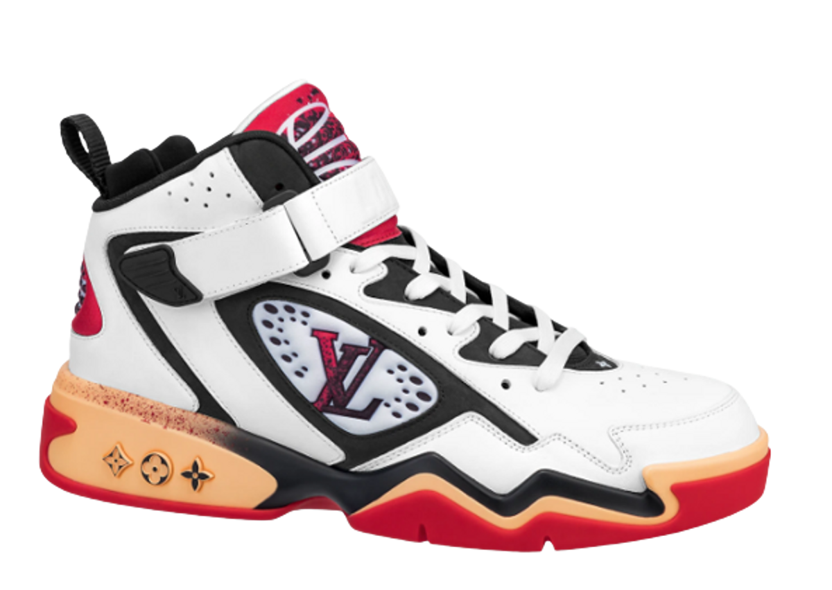 Louis Vuitton White Red Sneakers