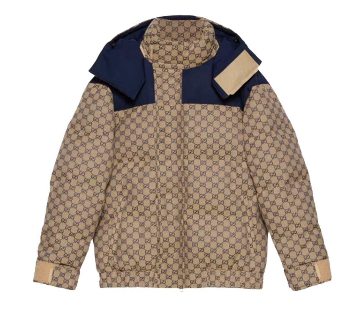Gucci Canvas Goose Down Beige Jacket WHAT’S ON THE STAR?