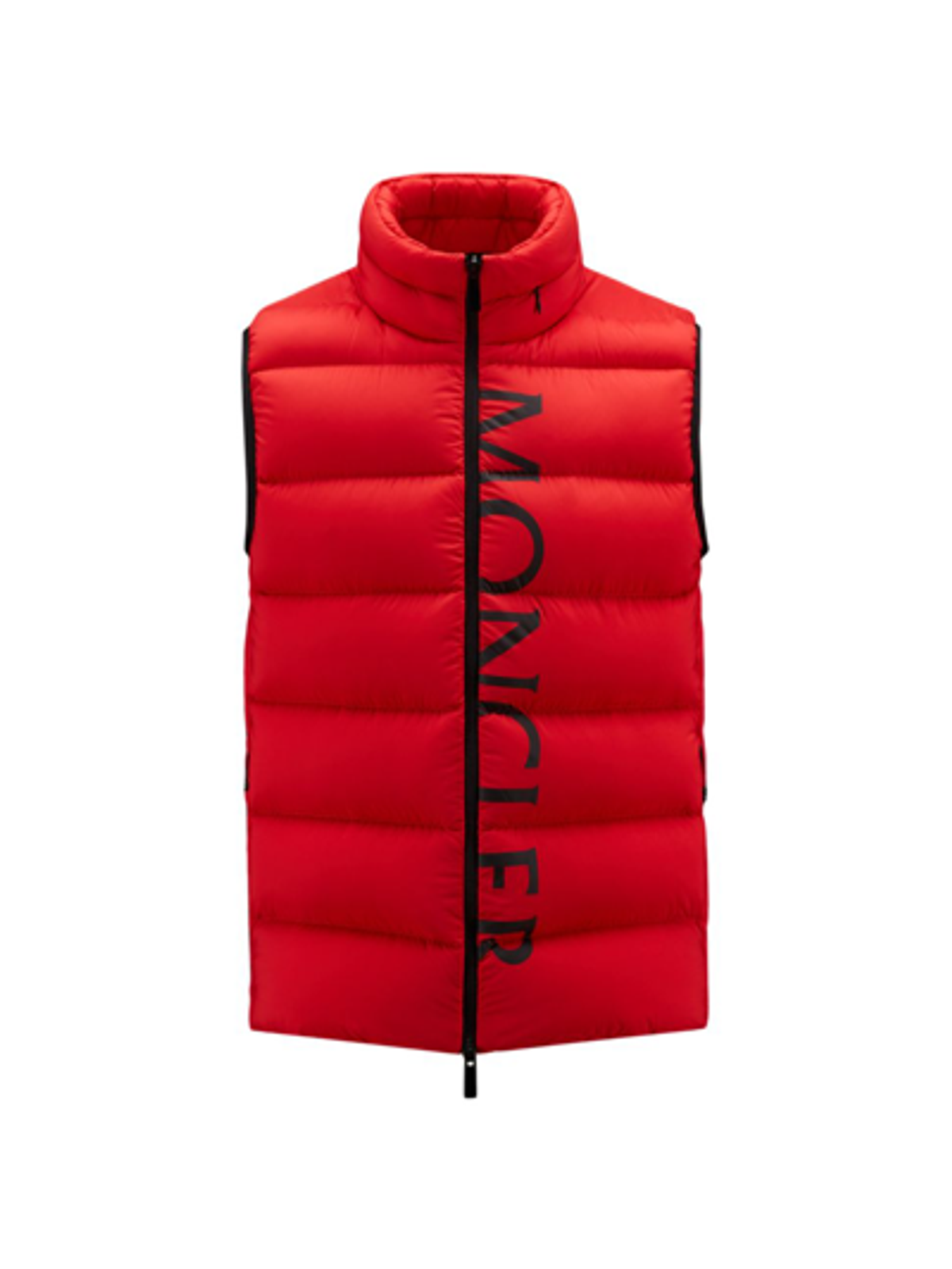 Moncler Amak Brand Print Relaxed Fit Shell Down Gilet