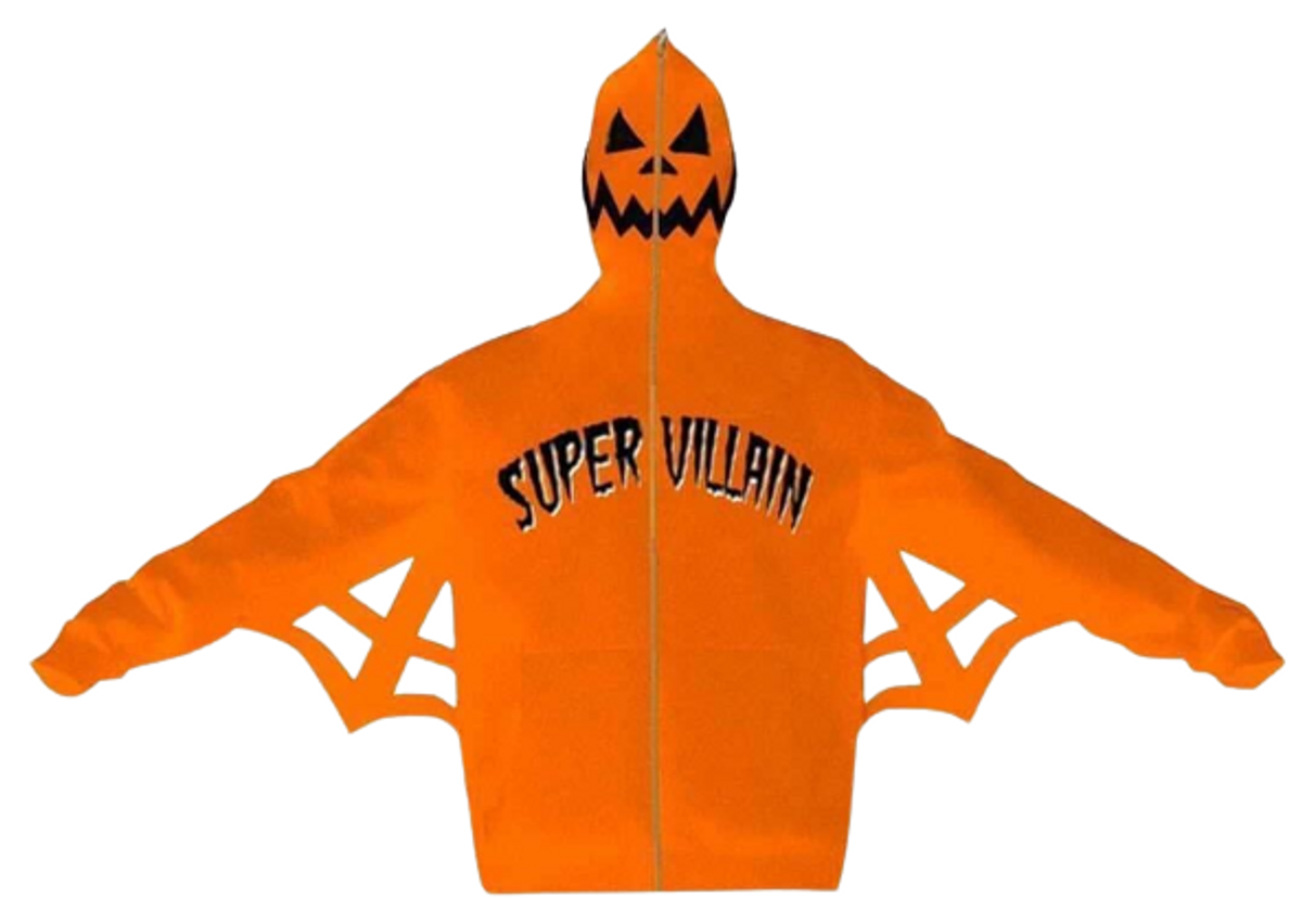 Supervillain Pumpkin Webbed Hoodie