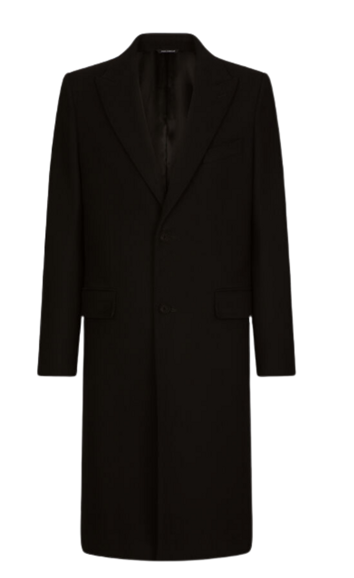 Dolce & Gabbana Single Breasted Wool Coat