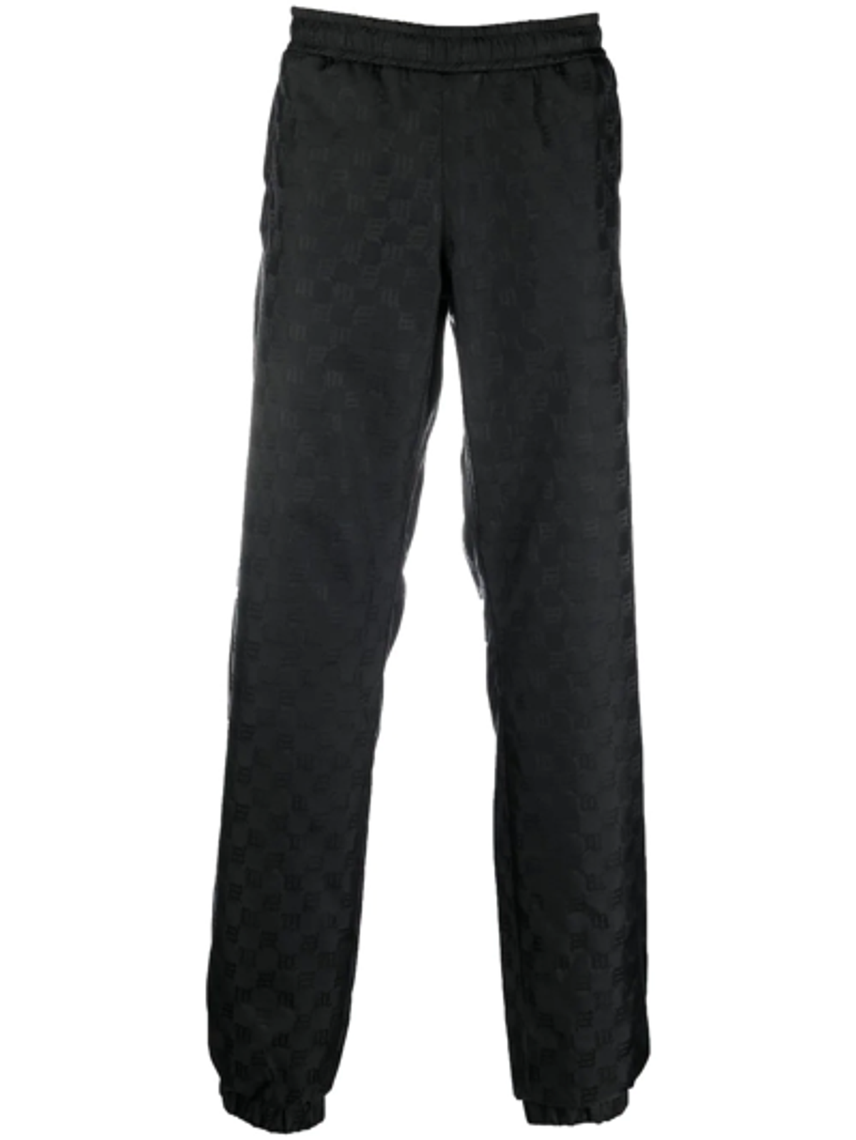 Misbhv Black Monogram-Pattern Track Pants