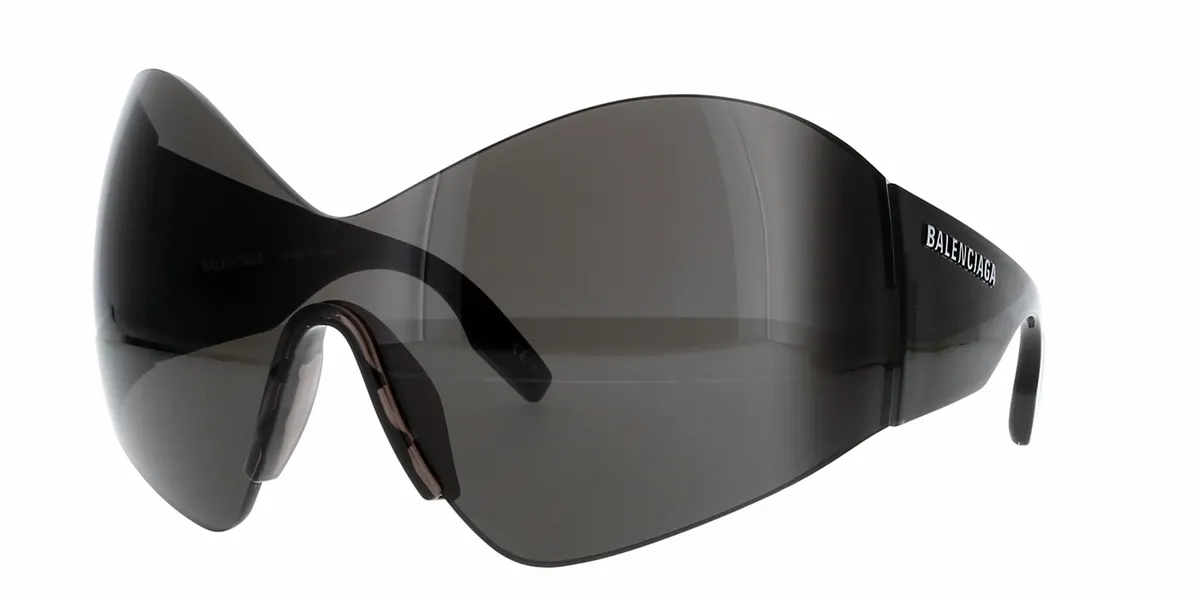Balenciaga Ski Cat Oversized-frame Sunglasses In Schwarz