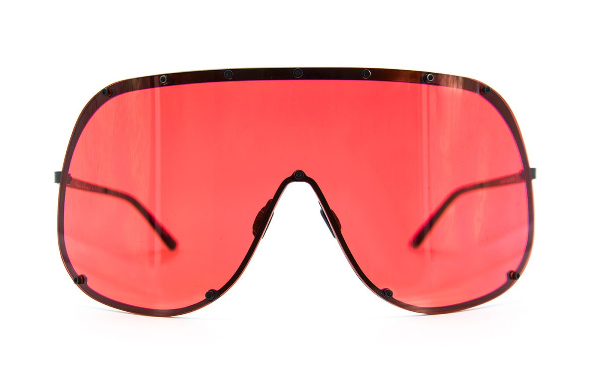 Rick Owens Mask Shield Metal Sunglasses