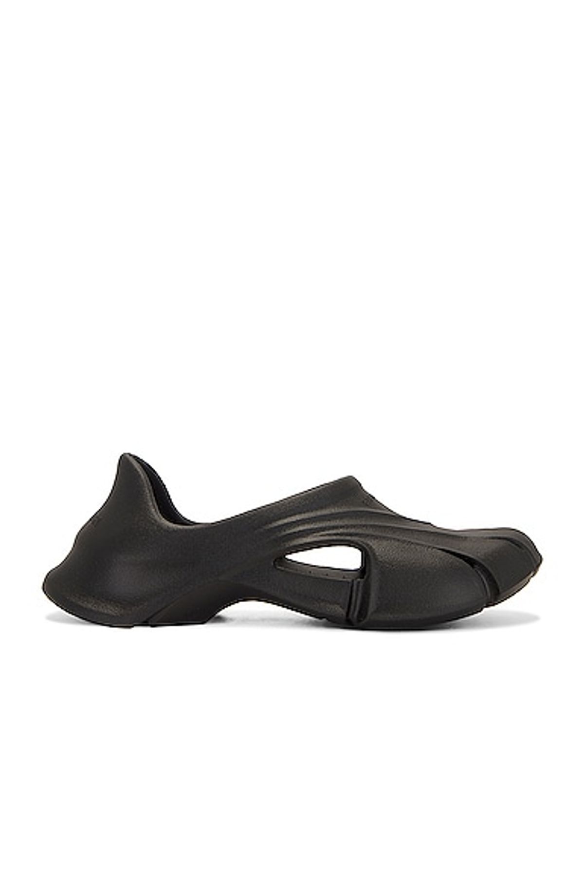Balenciaga Mold Closed Rubber Slip-on Shoes In Black