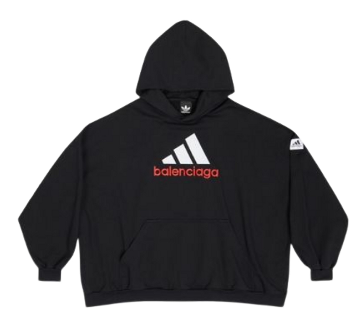 balenciaga black mode logo hoodie