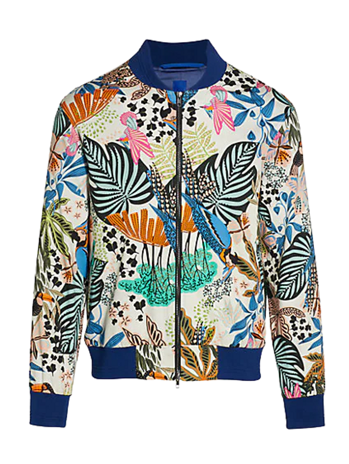 June79 Charles Zip Anguilla Print Blazer