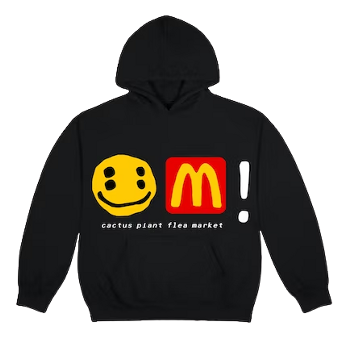 Cactus Plant Flea Market × McDonald's Merch Black Logo Hoodie