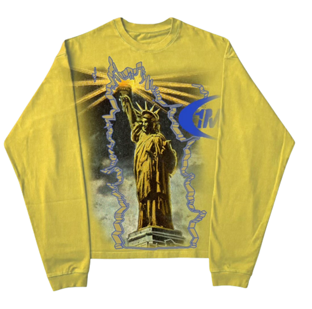 One Million Clothing Statue Yellow Longsleeve T-Shirt