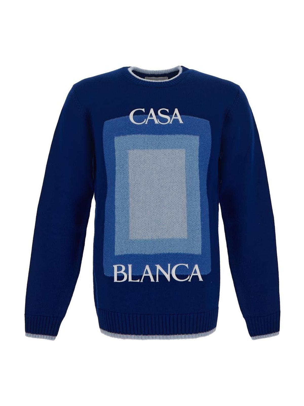 Casablanca Degrade Logo Intarsia Sweater